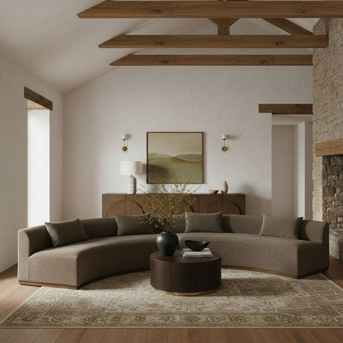 Avanti - 182.5" Chenille Fabric Upholstered 2 Piece Modular Sectional - Simple Home Plus