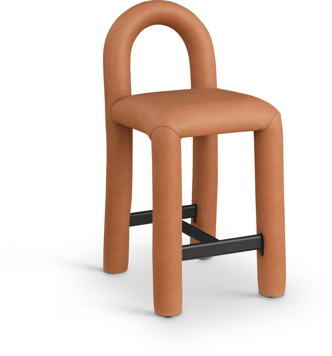 Amari - Faux Leather Stool - Simple Home Plus