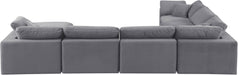 Comfy - 7 Piece Velvet Modular Sectional With Chaise - Simple Home Plus