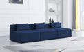 Cube - Linen Modular 3 Seat Armless Sofa - Simple Home Plus