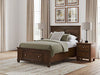 Danabrin - Full Storage Footboard With Roll Slats - Brown - Simple Home Plus