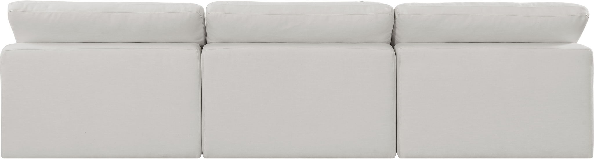 Comfy - Linen Modular Armless Sofa 3 Seats - Simple Home Plus