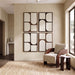 Icon - Mango Wood 4 Piece Wall Art - Brown / Natural - Simple Home Plus
