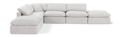 Indulge - Velvet 6 Piece Modular Armless Sectional - Simple Home Plus