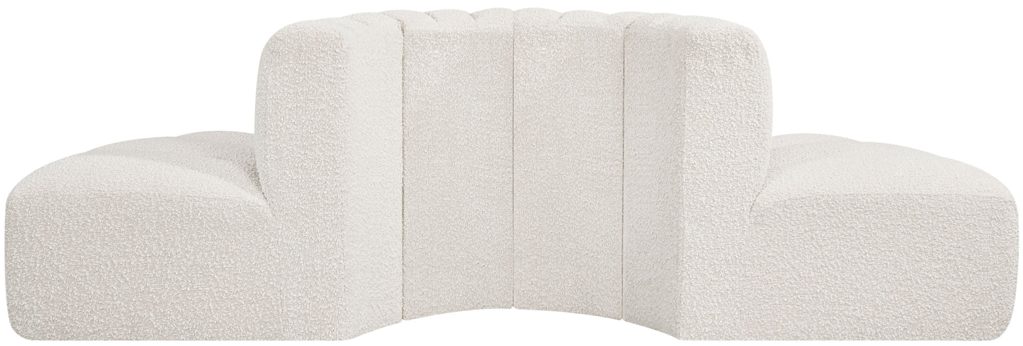 Arc - Boucle Fabric 4 Piece Modular Sofa - Simple Home Plus