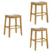 Iyani - Coastal Modern Wood Bar Height Kitchen Bar Stool - Simple Home Plus