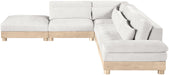 Turin - Chenille Fabric Upholstered Modular Sectional - White - Simple Home Plus