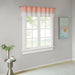 Amherst - Polyoni Pintuck Valance - Coral - Simple Home Plus