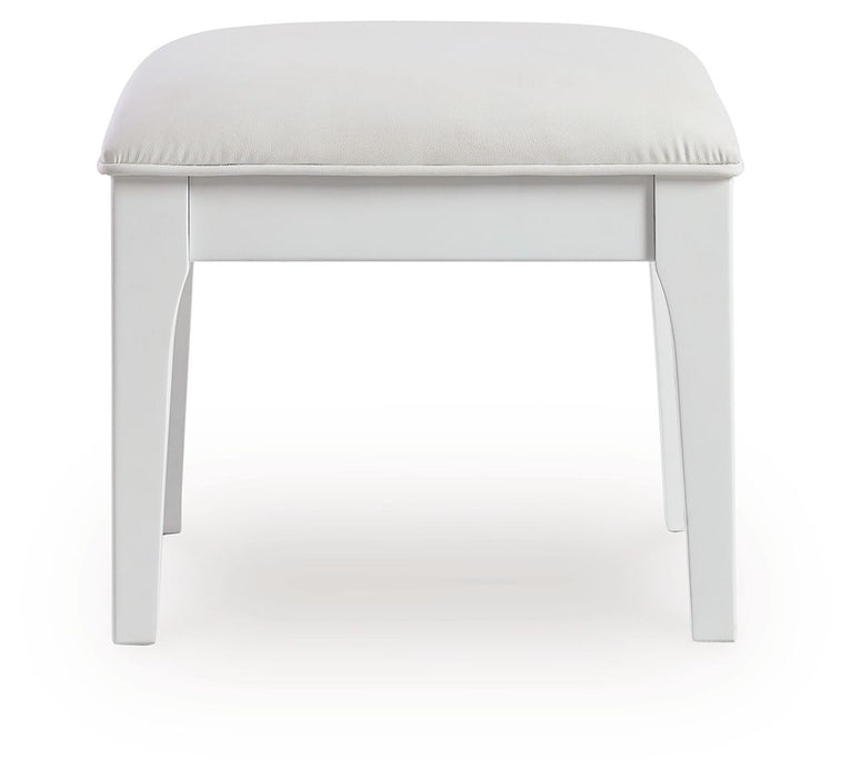 Chalanna - White - Vanity Stool - Simple Home Plus