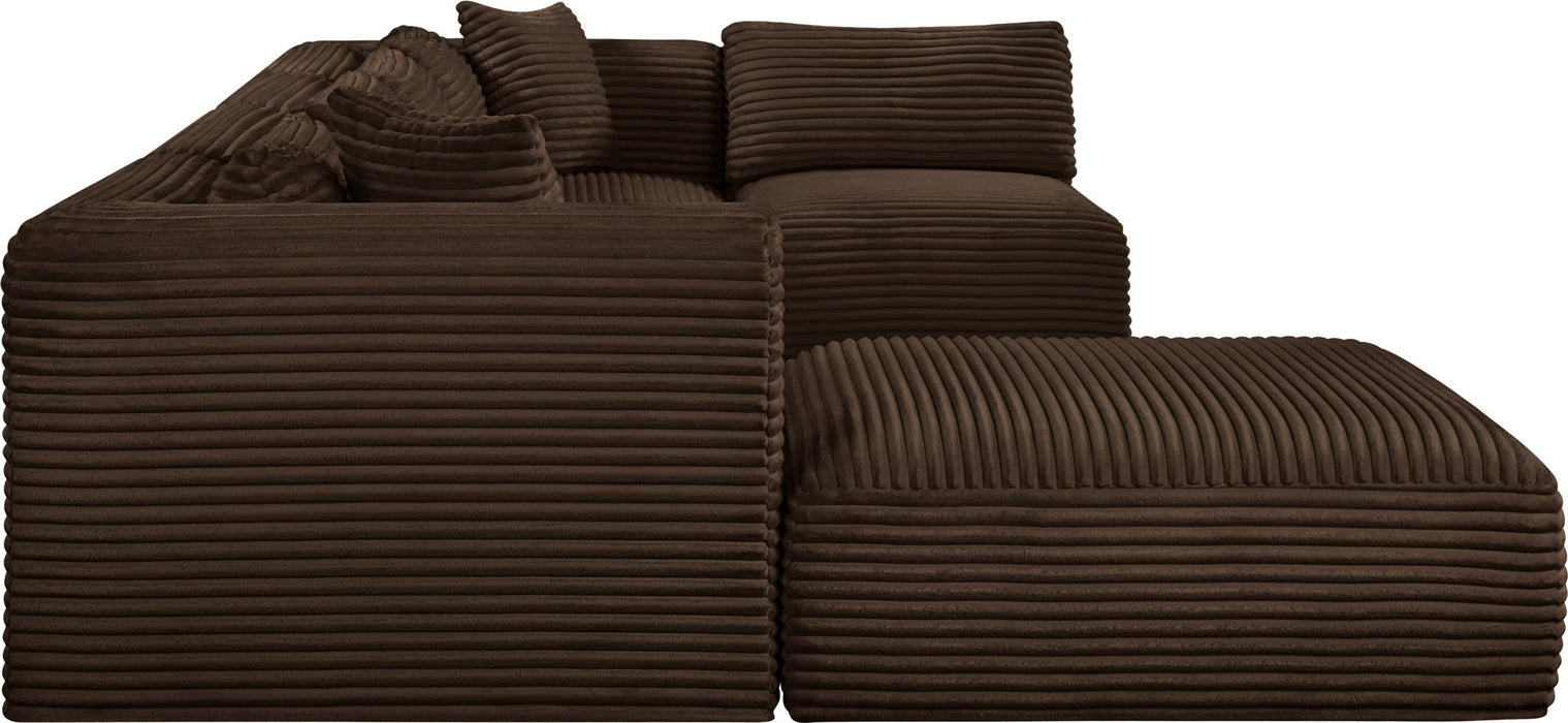 Shaggy - 6 Piece Modular U-Shaped Sectional - Simple Home Plus