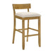 Merie - Modern Transitional Wood Bar Height Kitchen Bar Stool - Simple Home Plus