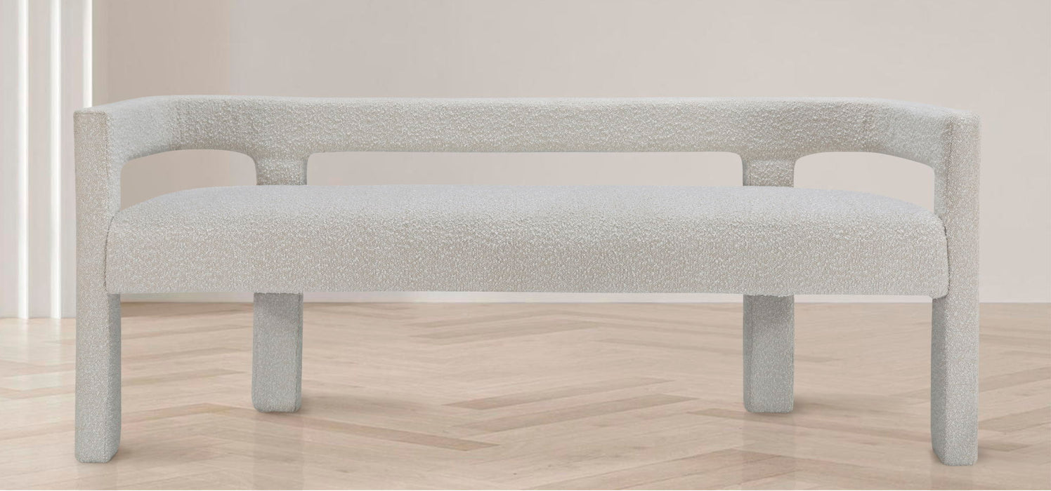 Athena - Boucle Fabric Bench - Simple Home Plus