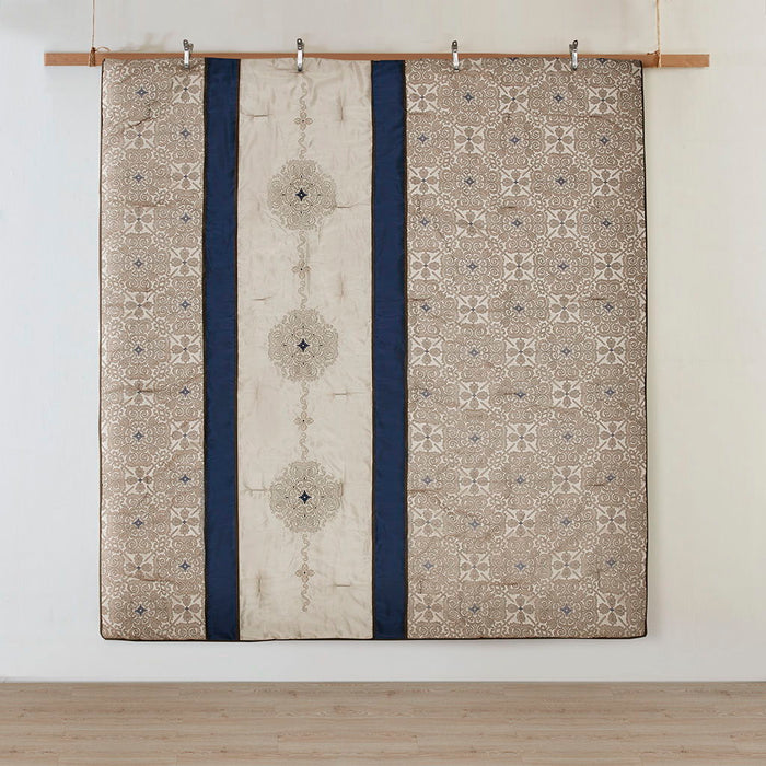 Donovan - King 7 Piece Comforter Set - Navy