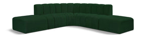 Arc - Boucle Fabric 6 Piece Corner Modular Sofa - Simple Home Plus