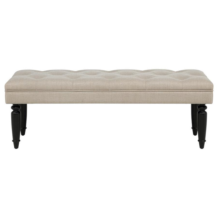 Marsha - 52" Upholstered Entryway Accent Bench - Latte - Simple Home Plus