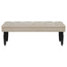 Marsha - 52" Upholstered Entryway Accent Bench - Latte - Simple Home Plus