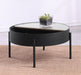 Ozella - Round Table With Hidden Storage Sandy - Simple Home Plus