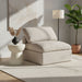 Indulge - Linen Armless Chair - Simple Home Plus