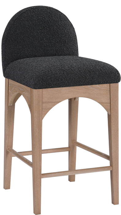 Waldorf - Boucle Stool With Natural Legs - Simple Home Plus