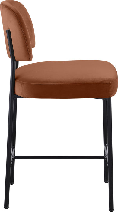 Zarelle - Performance Fabric Upholstered Counter Stool (Set of 2)
