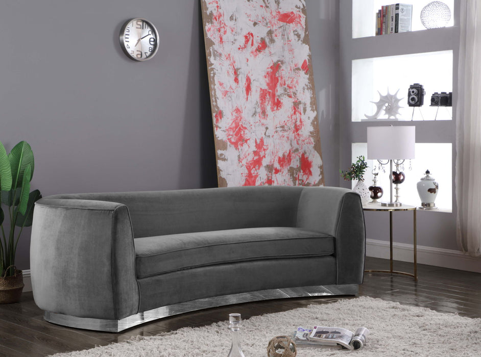 Julian - Sofa with Chrome Base - Simple Home Plus