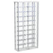 Montara - Tempered Glass Wine Storage LED Curio Cabinet - Chrome - Simple Home Plus