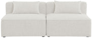 Cube - Linen Modular 2 Seat Armless Sofa - Simple Home Plus