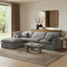 Indulge - Velvet 4 Piece Modular Sectional With Chaise - Simple Home Plus