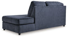 Albar Place - Raf Corner Chaise - Cobalt - Simple Home Plus