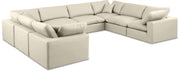 Comfy - 8 Piece Faux Leather Modular Sectional - Simple Home Plus