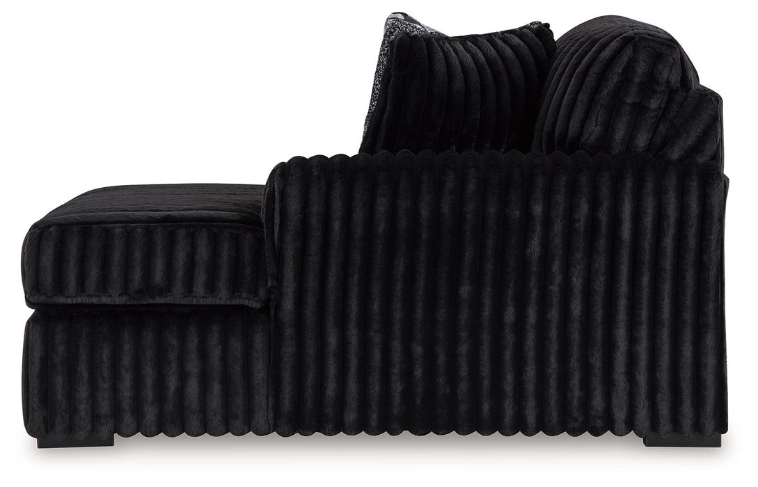 Midnight-Madness - Raf Corner Chaise - Onyx - Simple Home Plus