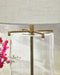 Gizeh - Glass Table Lamp - Clear / Gold Finish - Simple Home Plus
