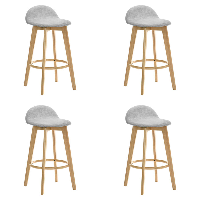 Vera - Upholstered Wood Counter Height Barstool