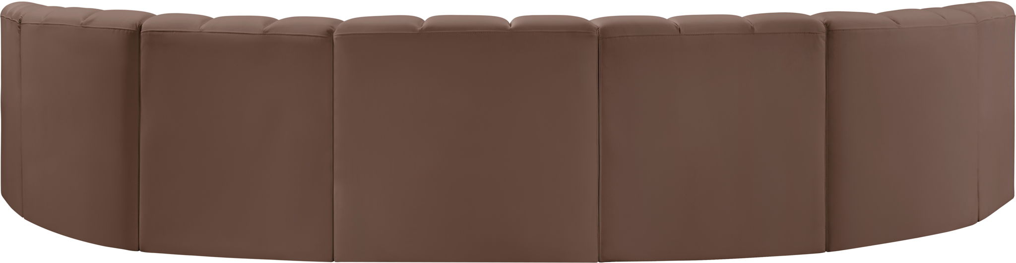 Arc - Faux Leather 7 Piece U-Shaped Modular Sofa