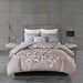 Sakura Blossom - King 3 Piece Sateen Printed Comforter Set - Lilac - Simple Home Plus