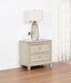 Pembroke - 2-Drawer Nightstand Bedside Table - Washed Oak - Simple Home Plus