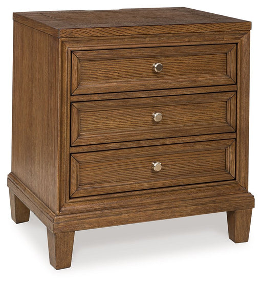 Jorlaina - Three Drawer Night Stand - Brown - Simple Home Plus