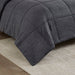 Comfort Cool Jersey Knit - Oversized Down Alternative King Comforter - Black - Simple Home Plus
