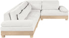 Turin - Chenille Fabric Upholstered Modular Sectional - White - Simple Home Plus