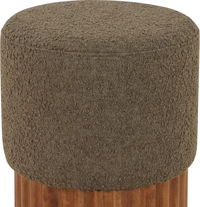 Veranda - Ottoman / Stool With Brown Base - Simple Home Plus