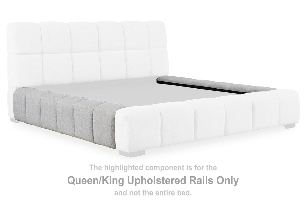 Grendusk - Queen/King Upholstered Rails - Light Gray - Simple Home Plus