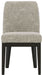 Burkhaus - Beige / Dark Brown - Dining UPH Side Chair (Set of 2) - Simple Home Plus