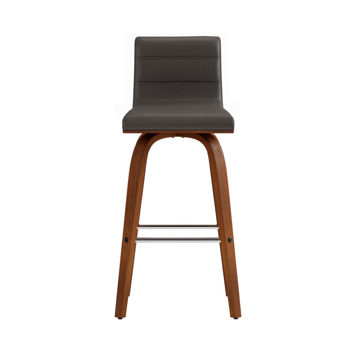 Vienna - 26" Swivel Counter Stool - Walnut Wood - Simple Home Plus