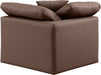 Indulge - Faux Leather Corner Chair - Simple Home Plus