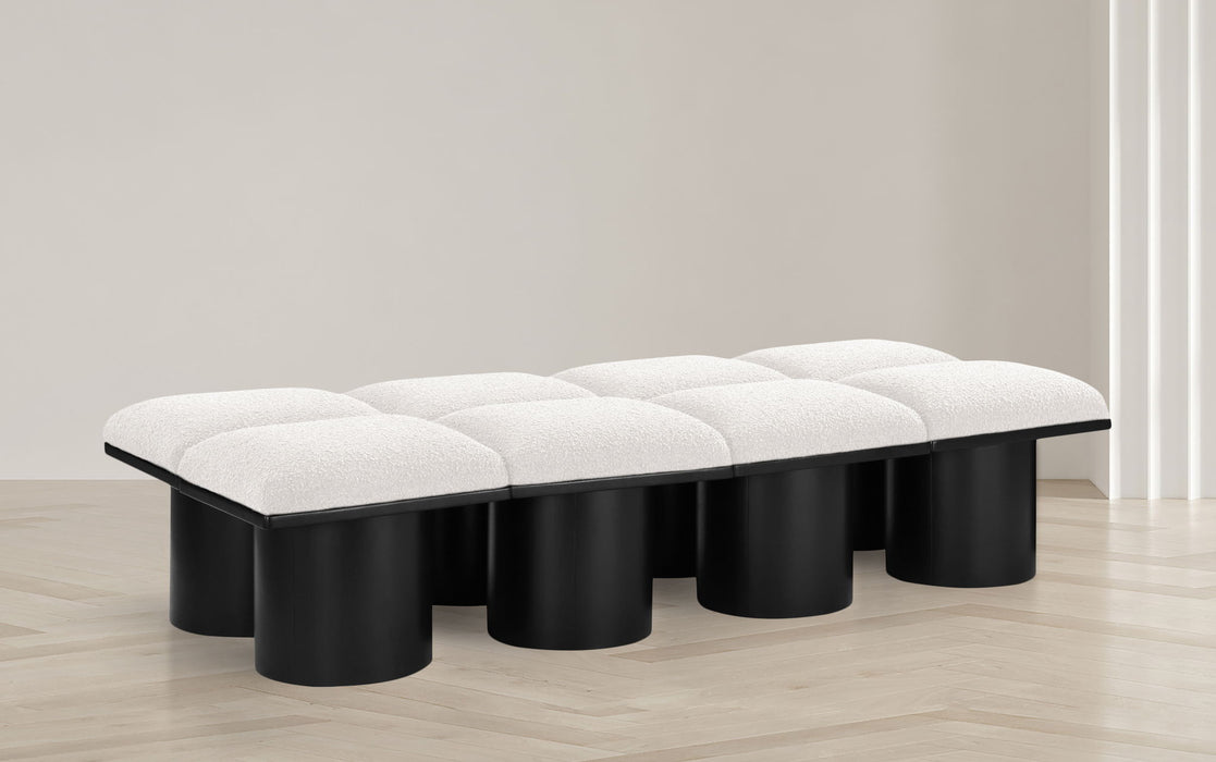 Pavilion - 8 Piece Modular Bench With Black Base - Simple Home Plus