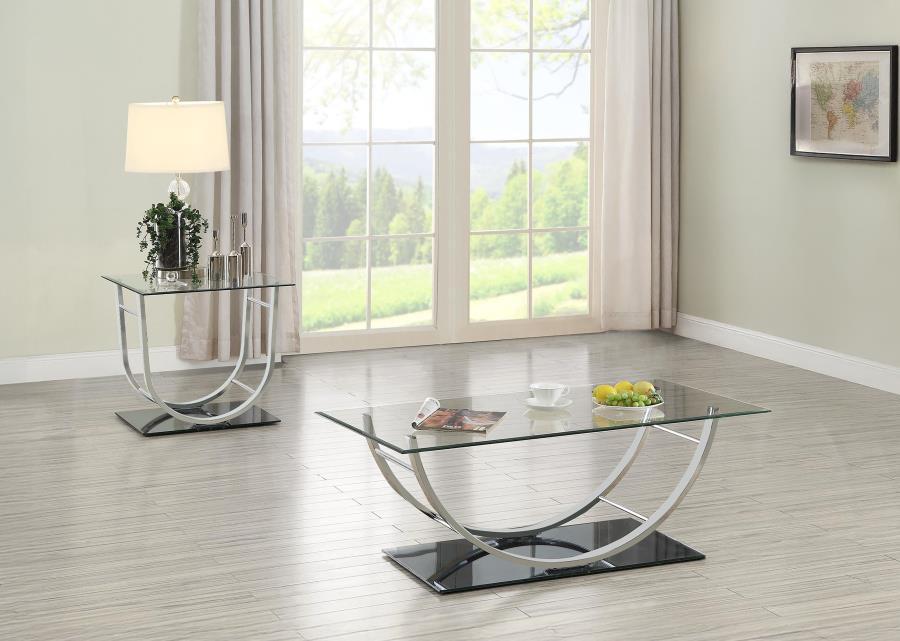 Danville - Glass Top Coffee Table Set - Simple Home Plus