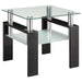 Dyer - 1-Shelf Rectangular Glass Top Table - Simple Home Plus