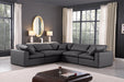 Comfy - 5 Piece Faux Leather Modular Corner Sectional - Simple Home Plus