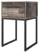 Neilsville - Black / Gray - One Drawer Night Stand - Simple Home Plus
