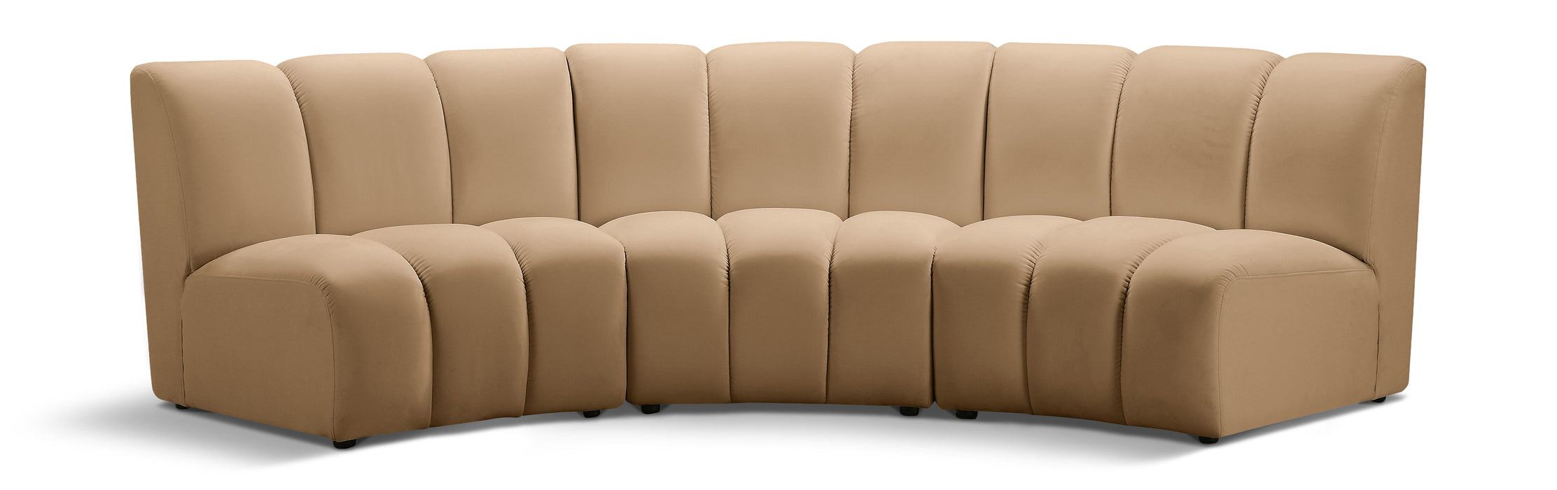 Infinity - 3 Piece Modular Sectional - Camel - Simple Home Plus